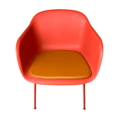 Luksus cognac læderhynde til Muuto Fiber Armchair stolen