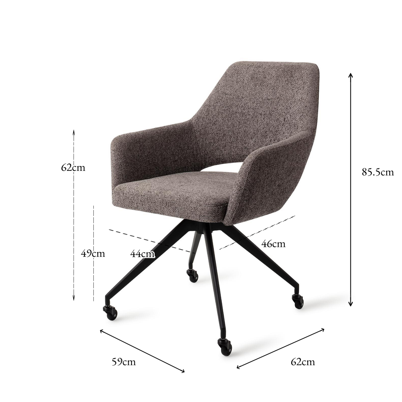 Yanai Dining Chair Amazing Grey