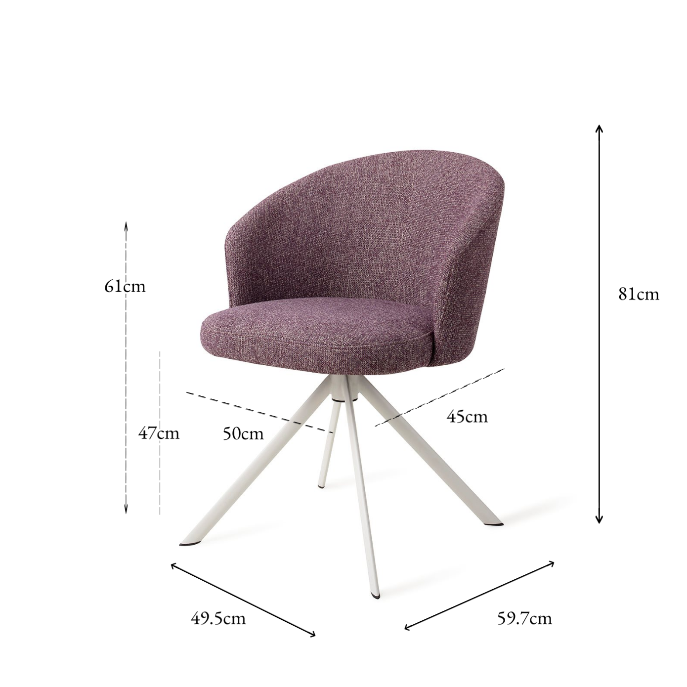 Niimi Dining Chair Perfect Plum