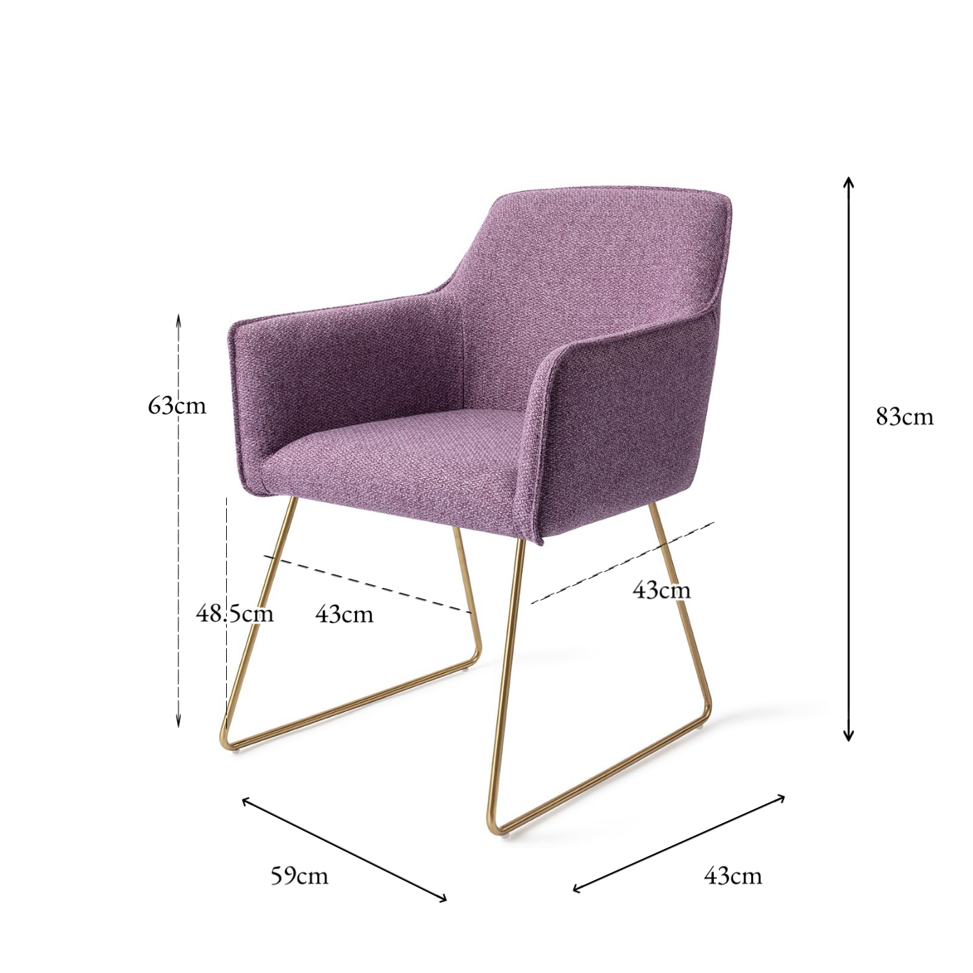 Hofu Dining Chair Violet Daisy