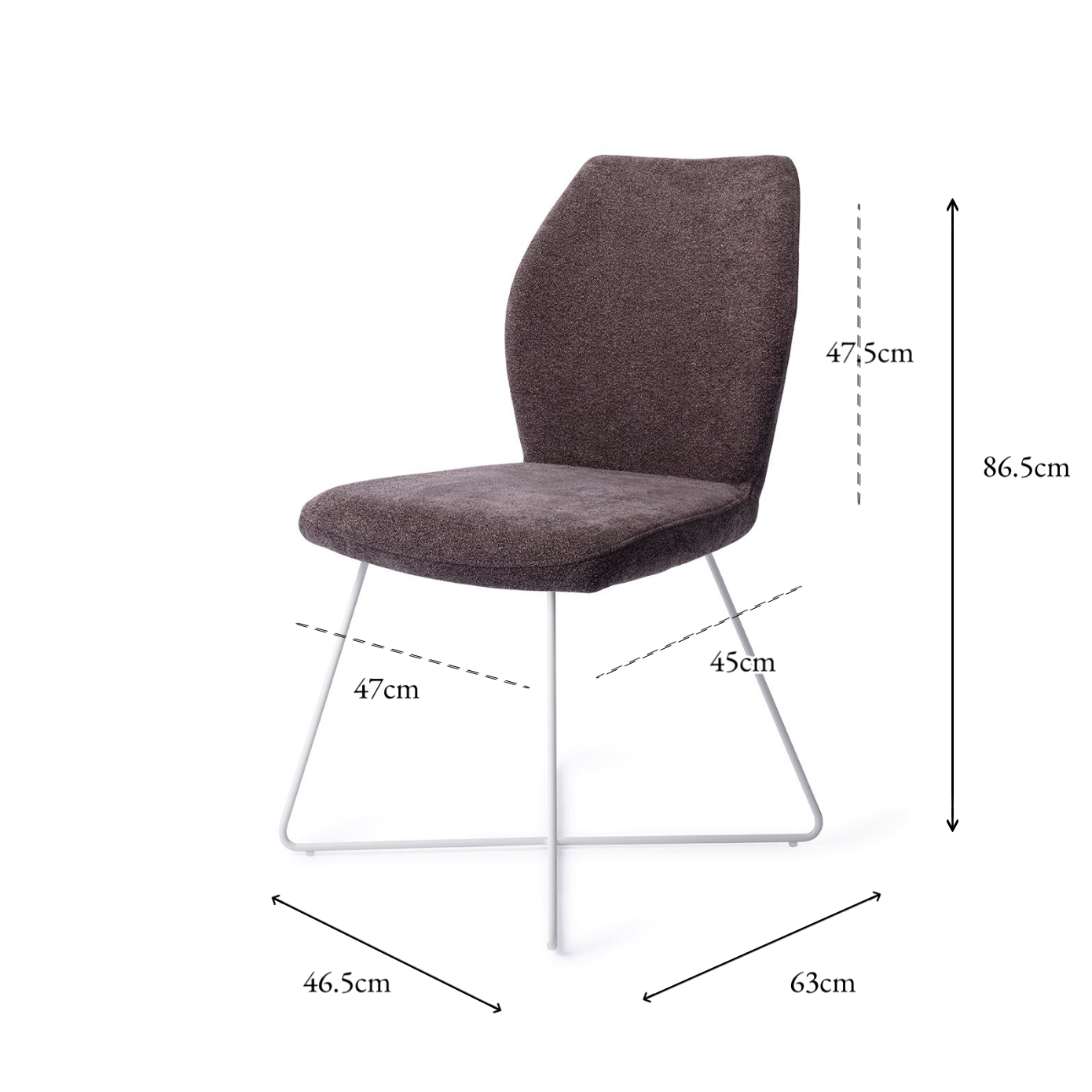 Ikata Dining Chair Almost Black