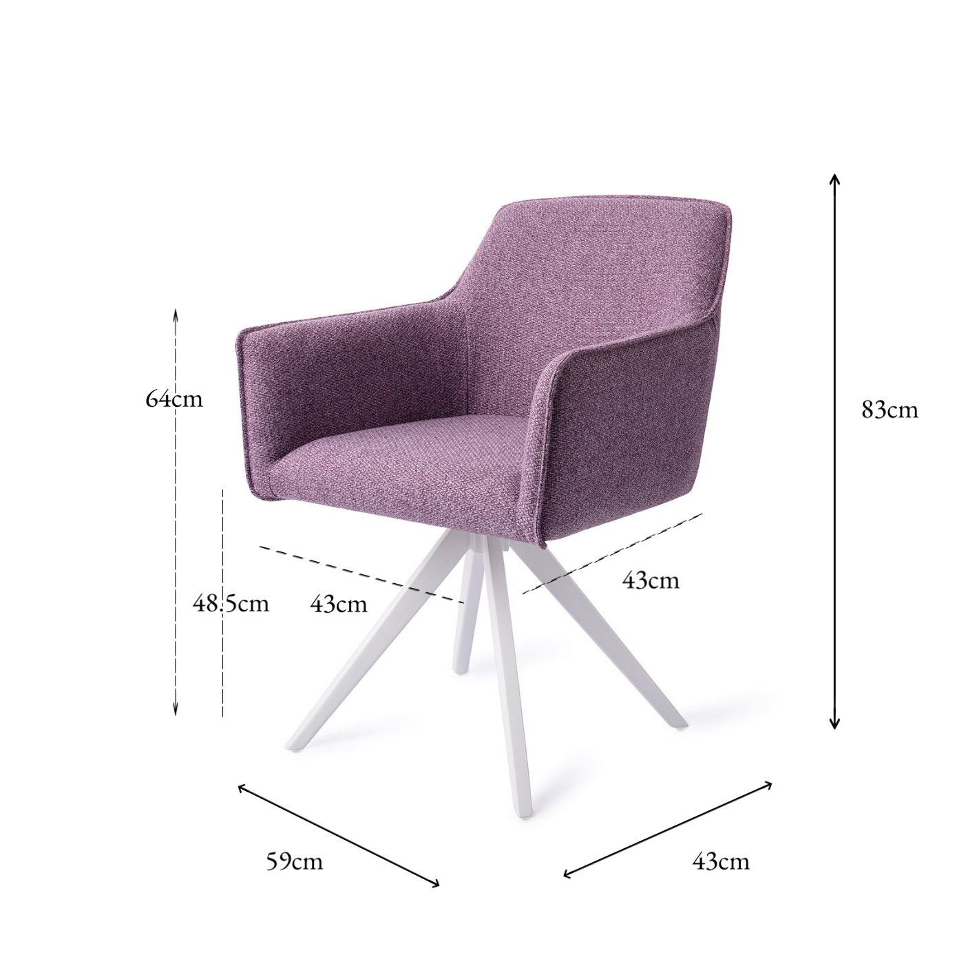 Hofu Dining Chair Violet Daisy