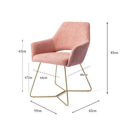 Yanai Dining Chair Pink Punch