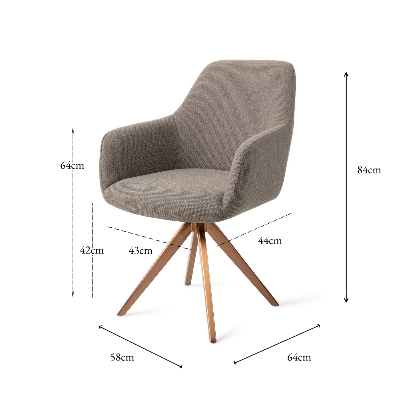 Hiroo Dining Chair Foggy Fusion