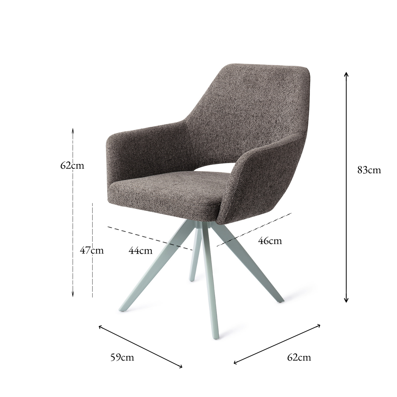 Yanai Dining Chair Amazing Grey