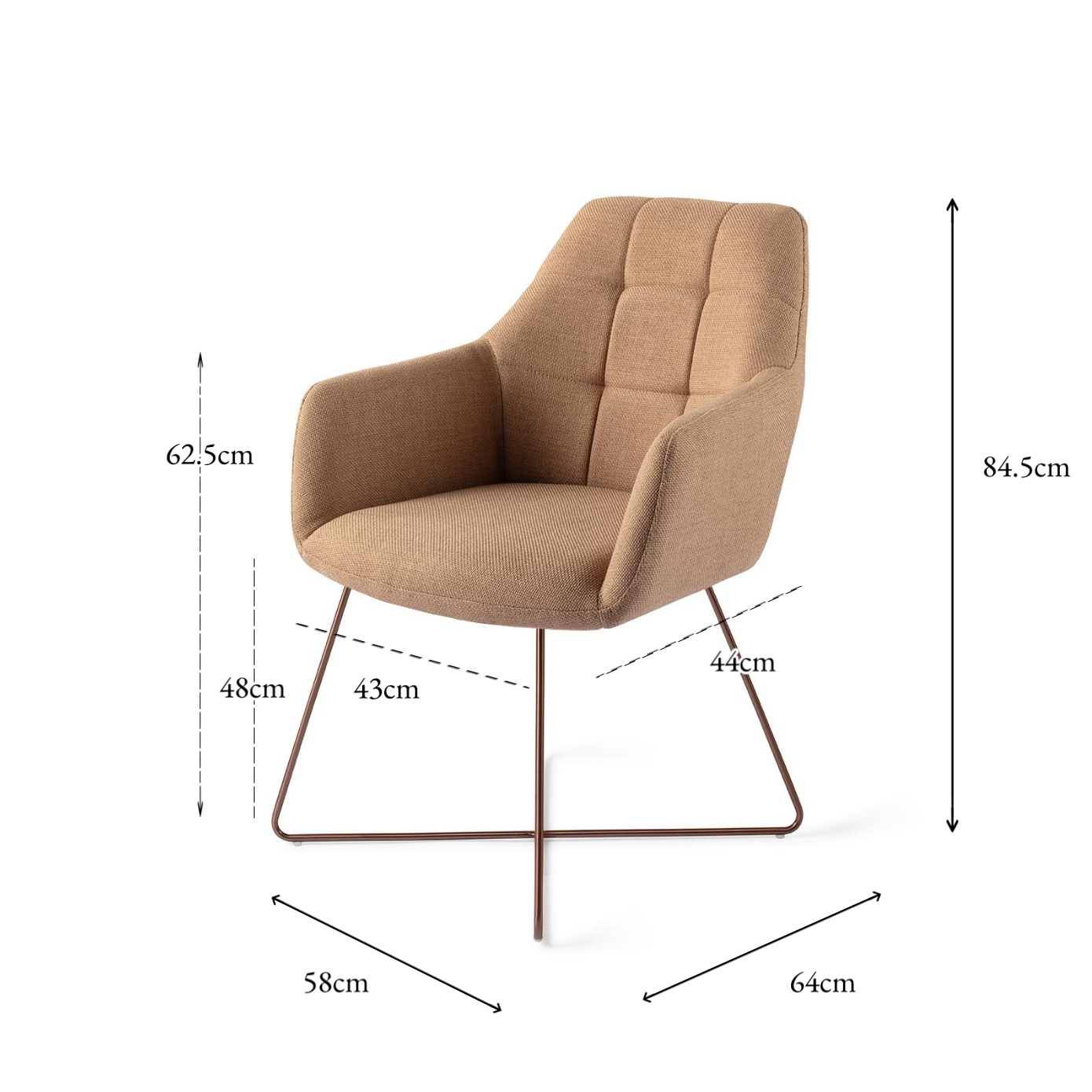 Noto Dining Chair Toasted Toffee