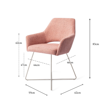 Yanai Dining Chair Pink Punch