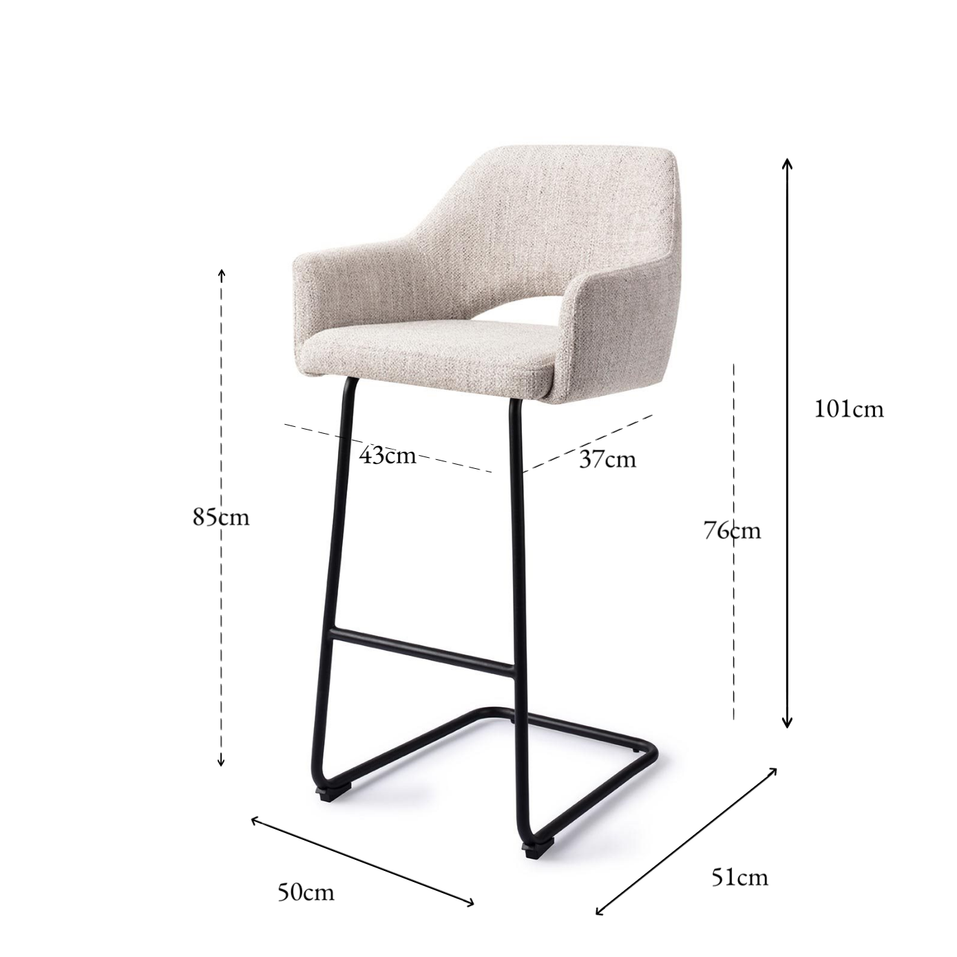 Yanai Bar Chair Pigeon