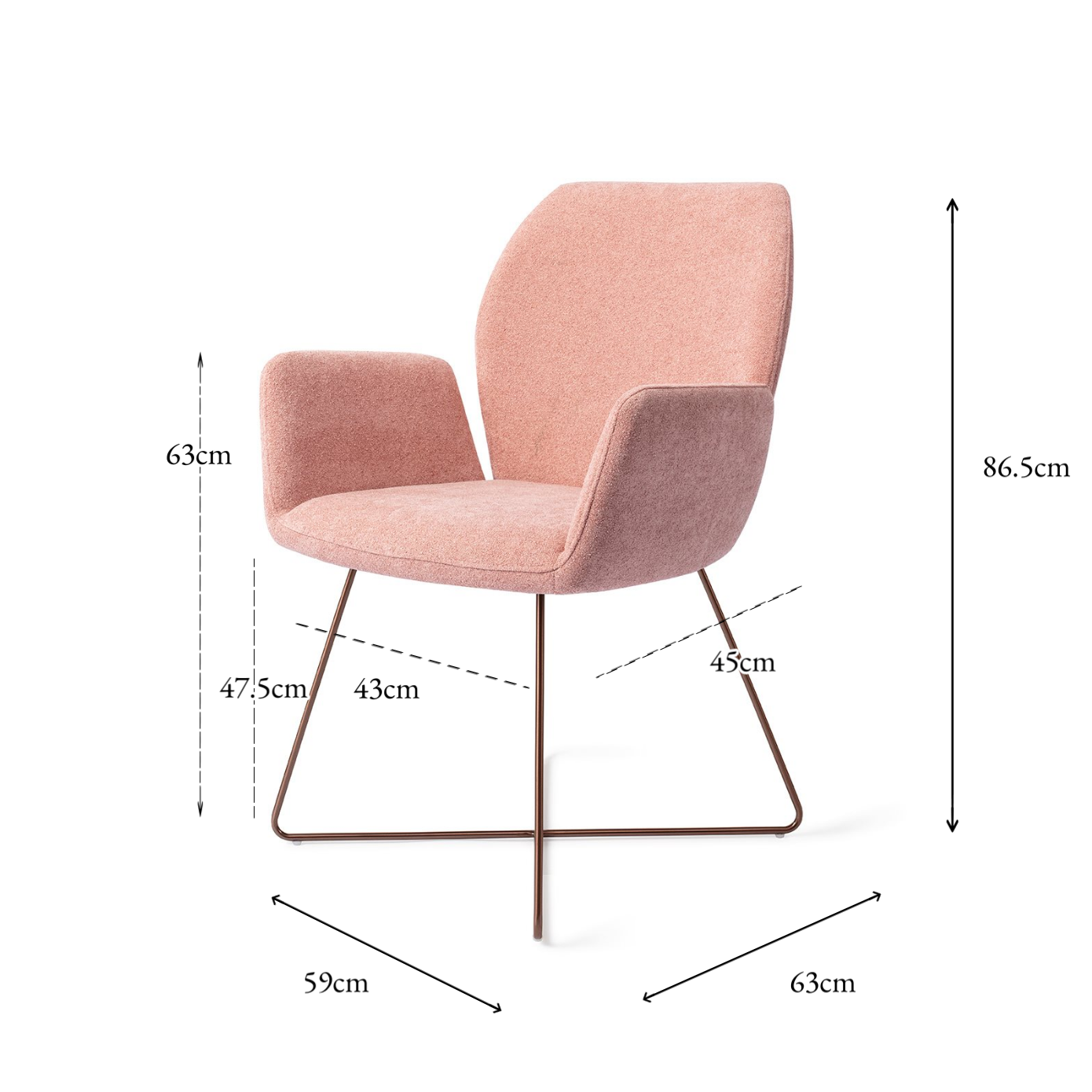 Misaki Dining Chair Anemone