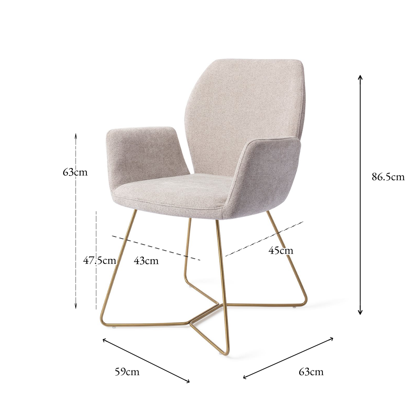 Misaki Dining Chair Pretty Plaster