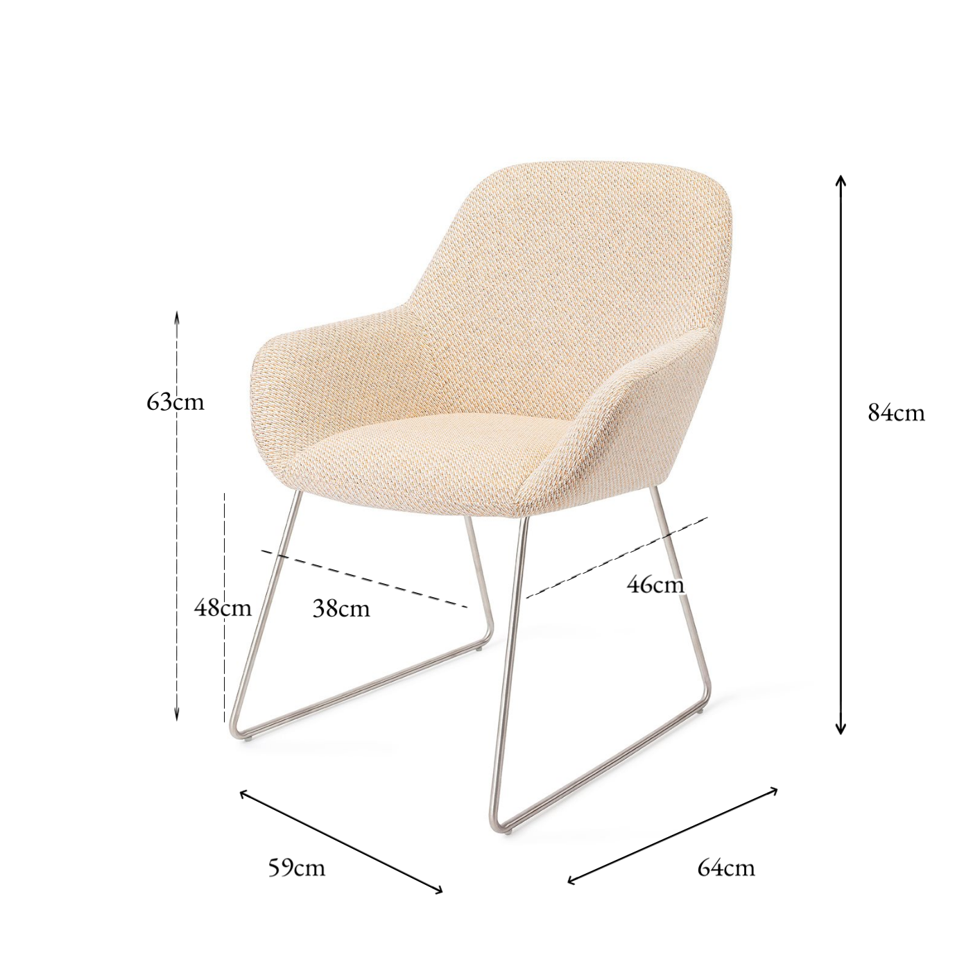 Kushi Dining Chair Trouty Tinge