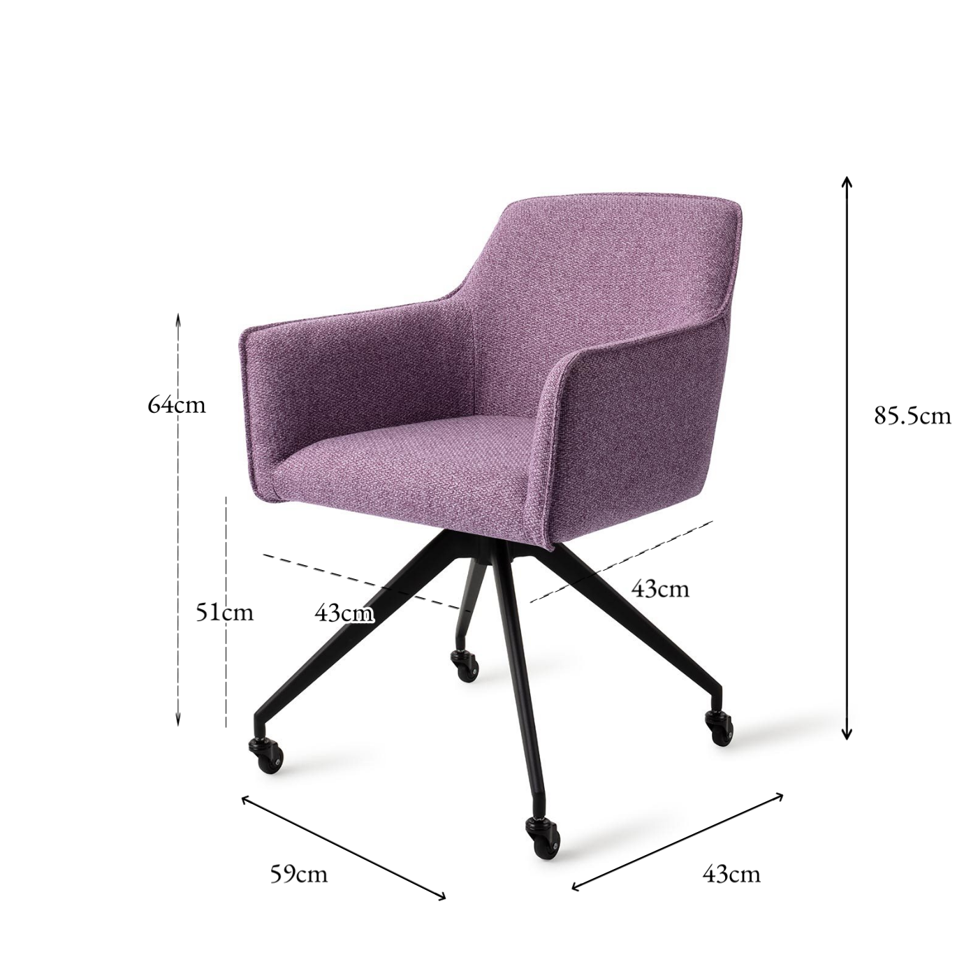 Hofu Dining Chair Violet Daisy