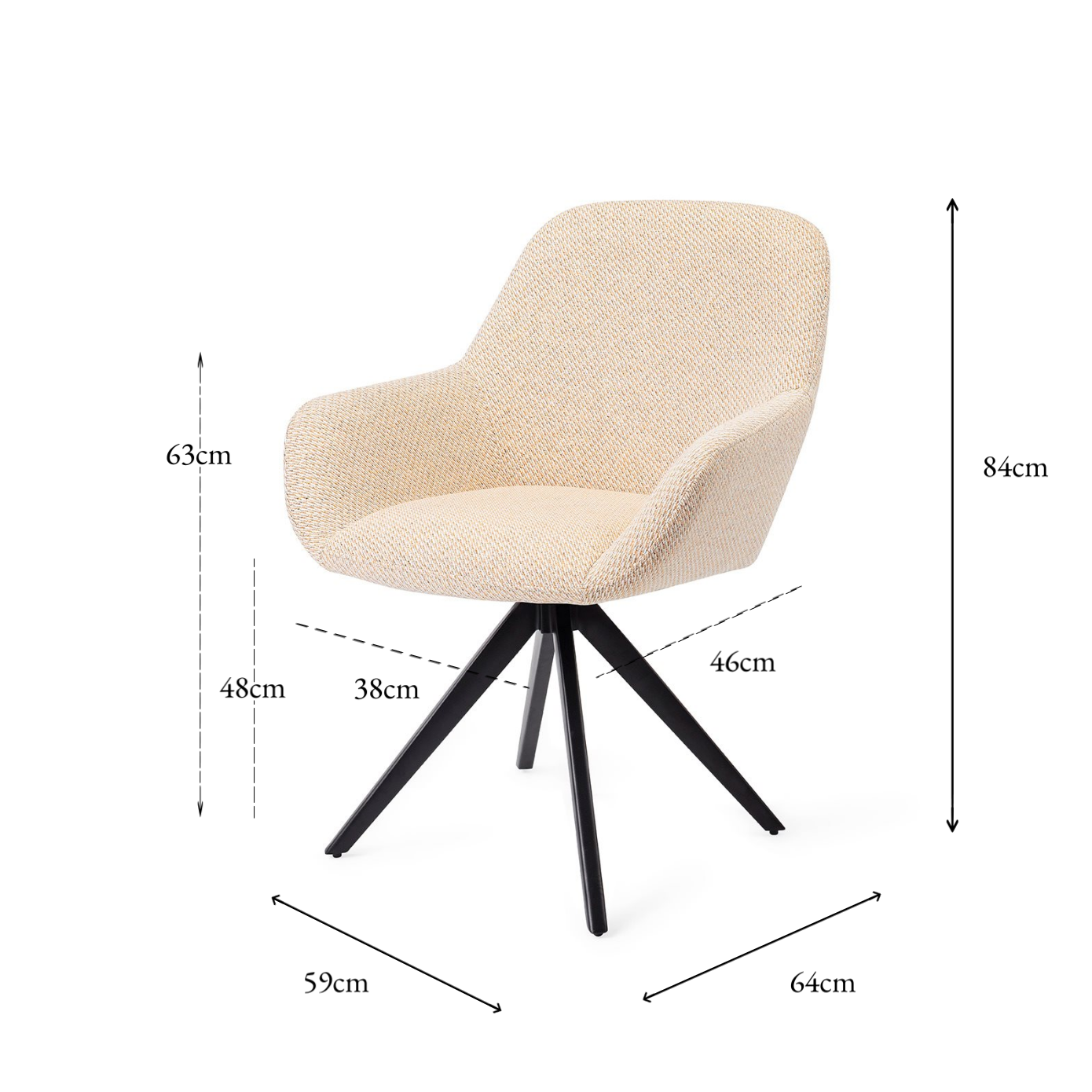 Kushi Dining Chair Trouty Tinge