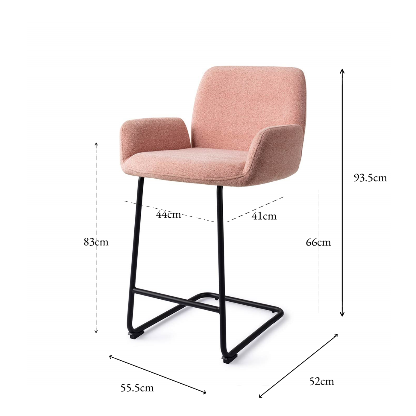 Misaki Bar Chair Anemone