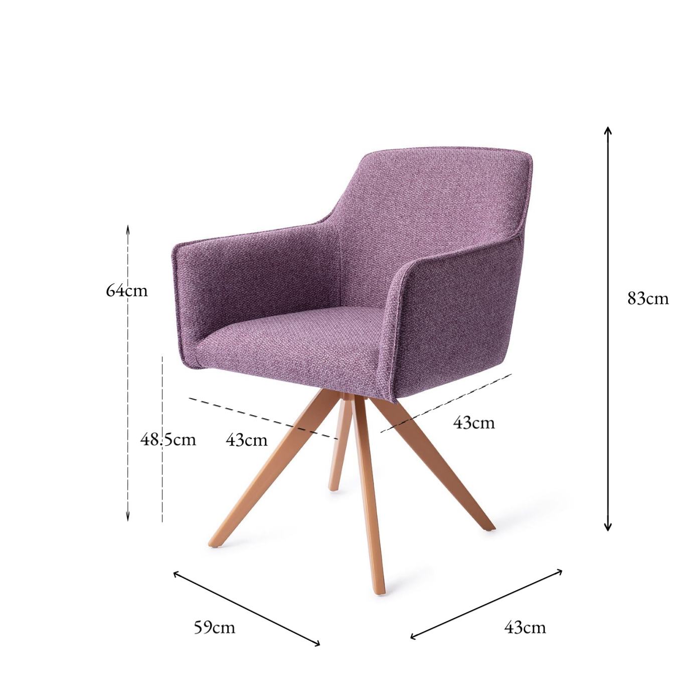 Hofu Dining Chair Violet Daisy