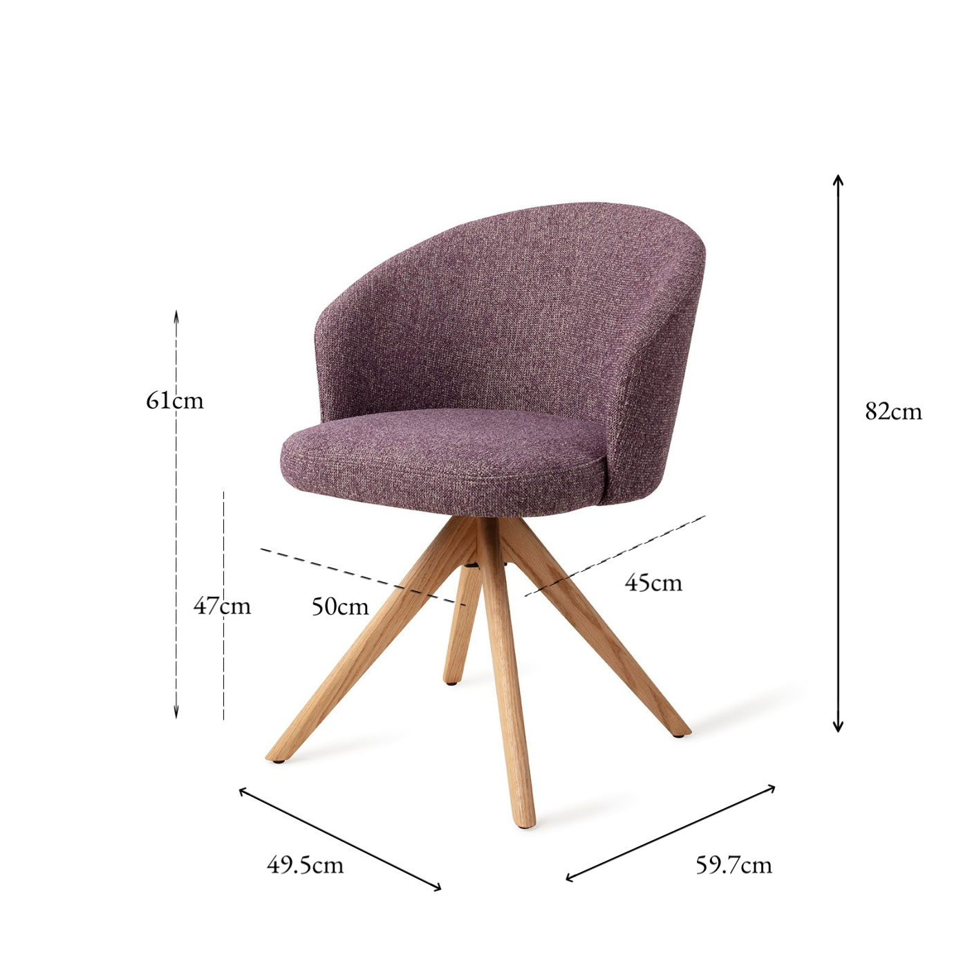 Niimi Dining Chair Perfect Plum