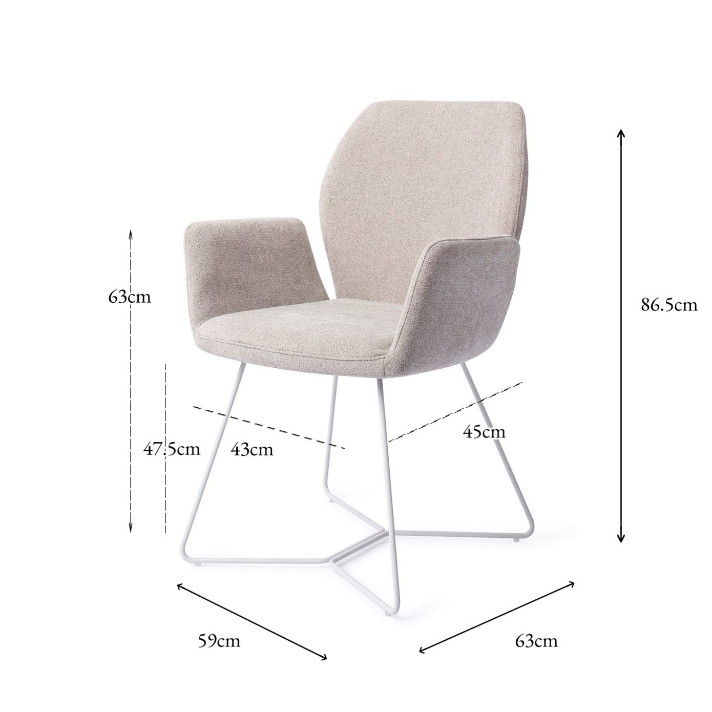 Misaki Dining Chair Pretty Plaster