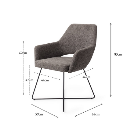 Yanai Dining Chair Amazing Grey