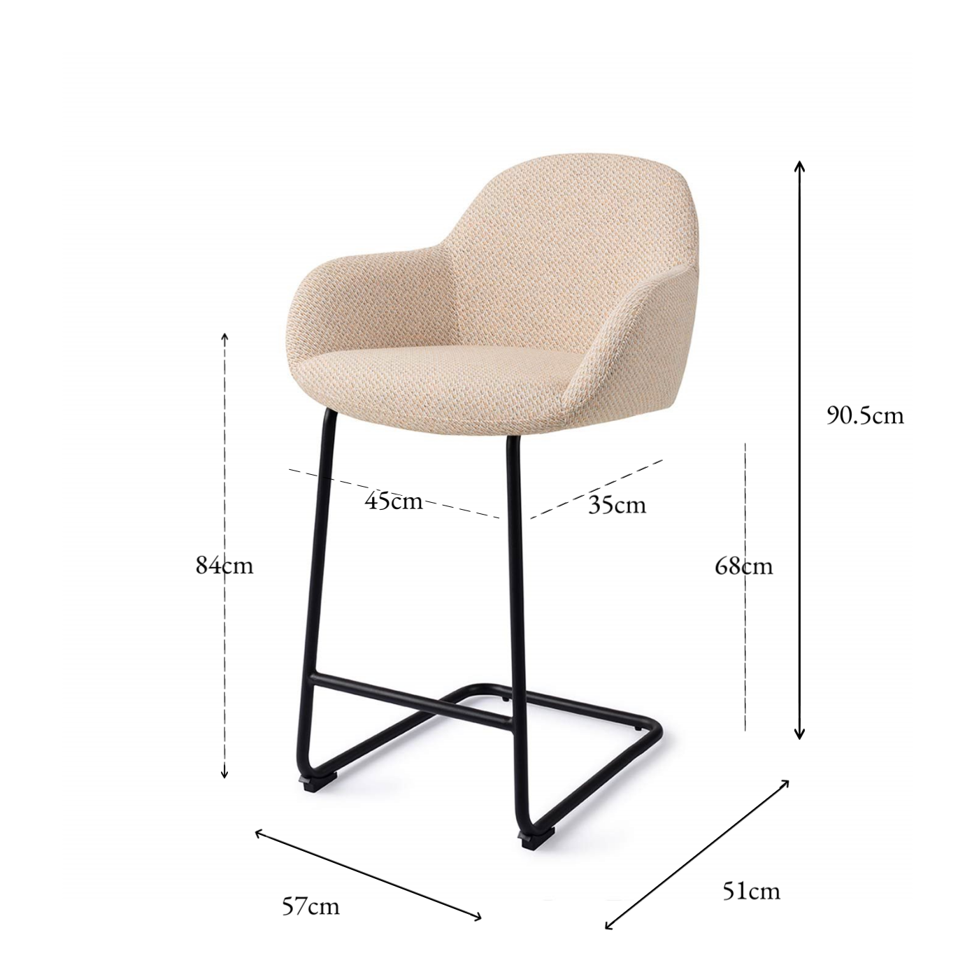 Kushi Bar Chair Trouty Tinge