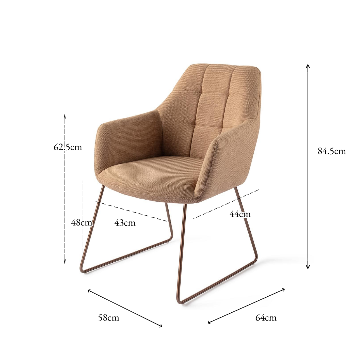 Noto Dining Chair Toasted Toffee