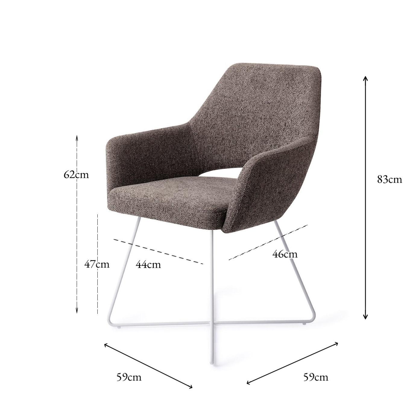 Yanai Dining Chair Amazing Grey