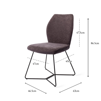 Ikata Dining Chair Almost Black