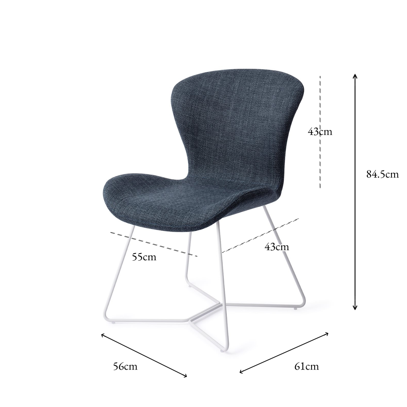 Moji Dining Chair Mystic Marine