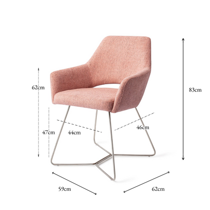 Yanai Dining Chair Pink Punch