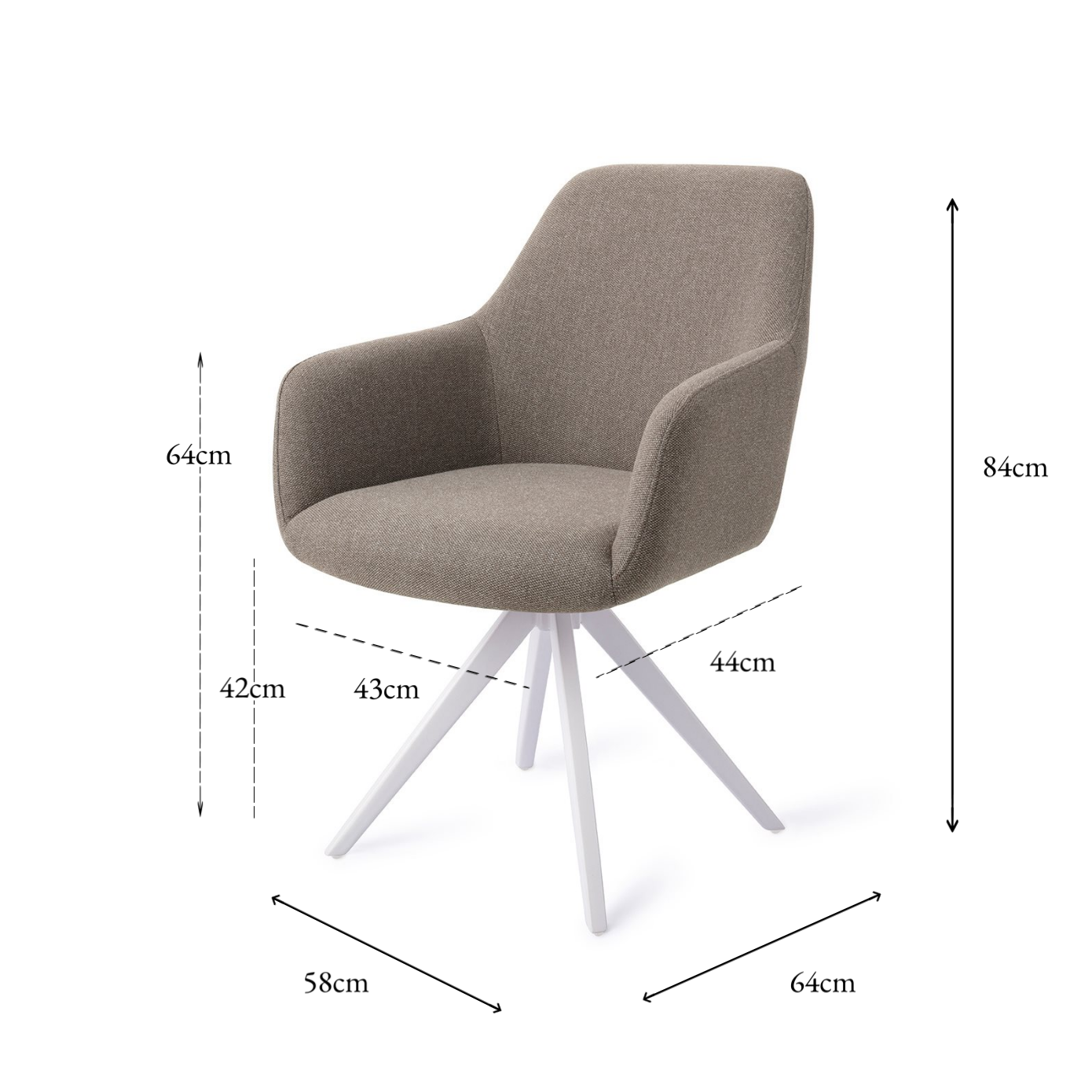 Hiroo Dining Chair Foggy Fusion