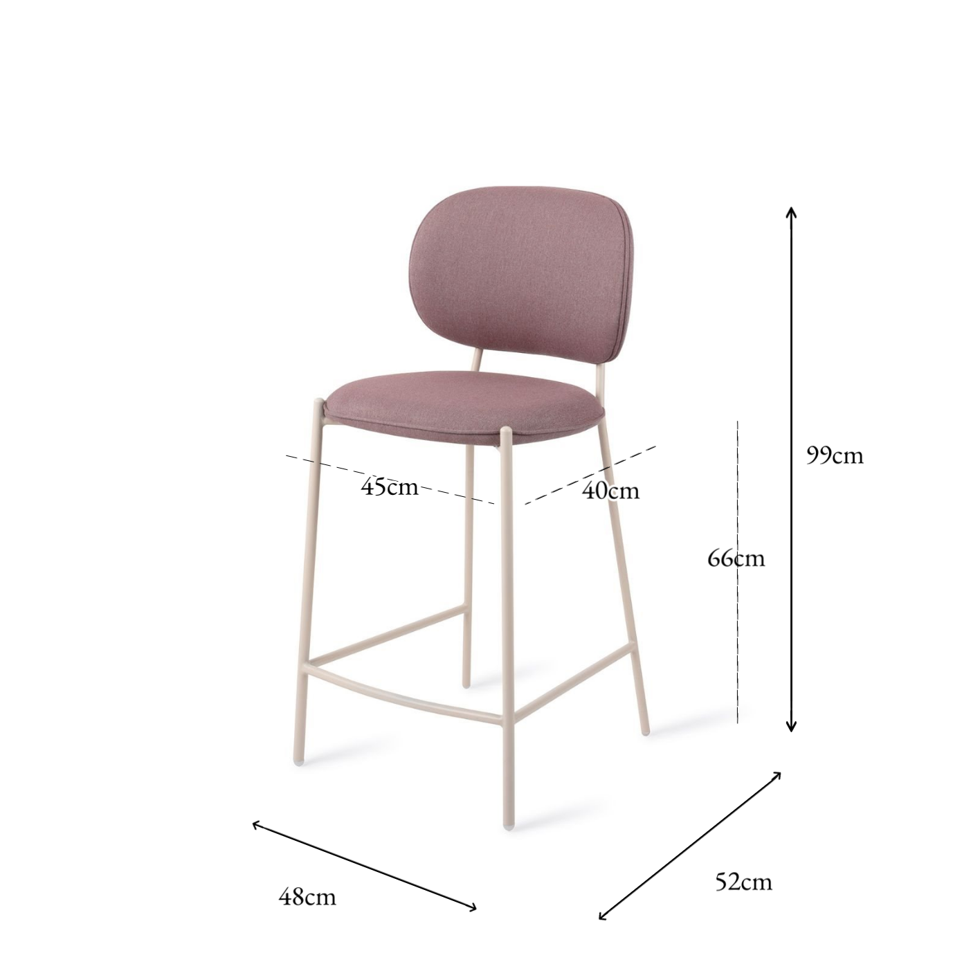 Yoichi Bar Chair Purple Rain