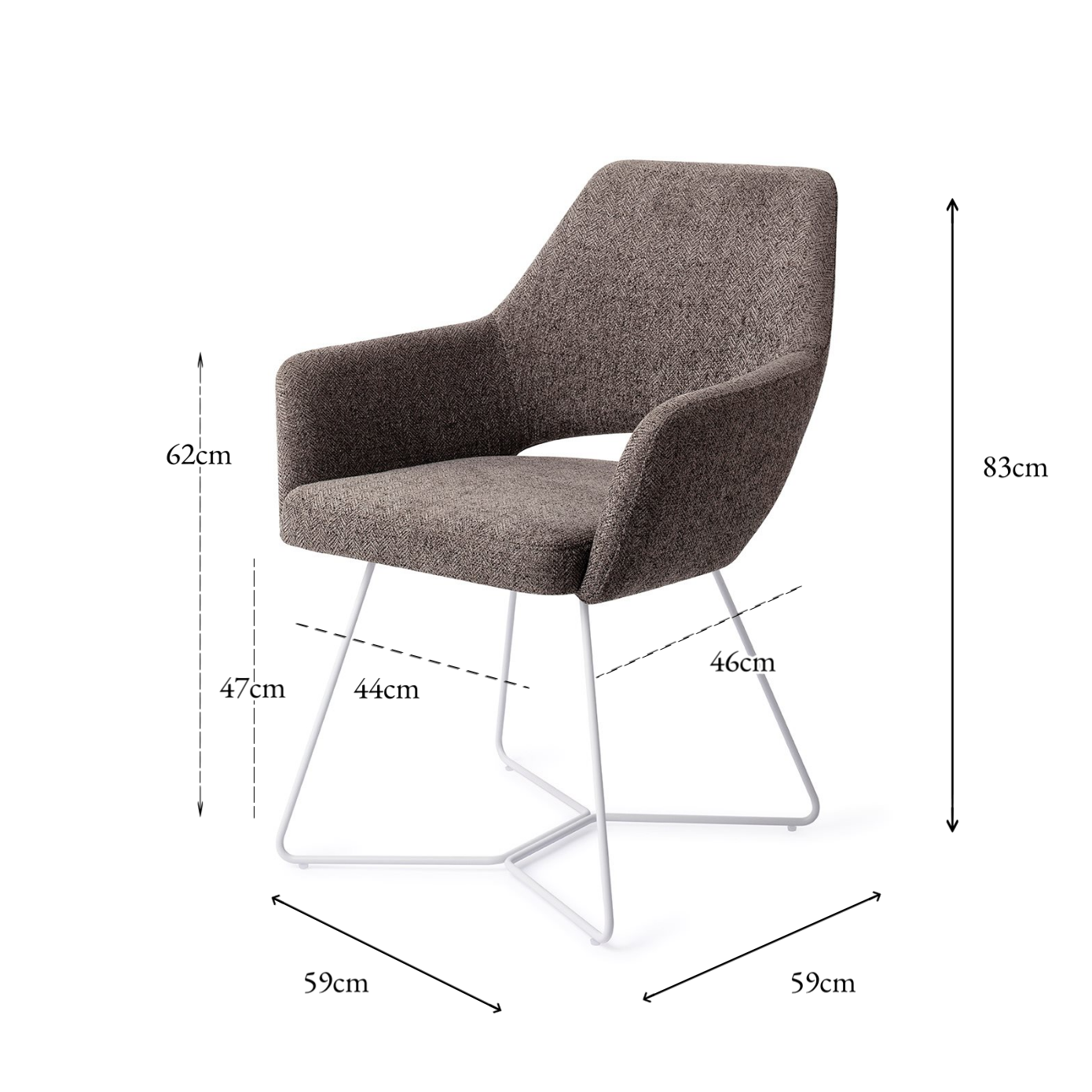 Yanai Dining Chair Amazing Grey