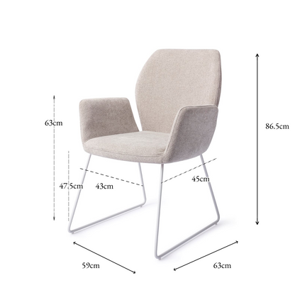 Misaki Dining Chair Pretty Plaster