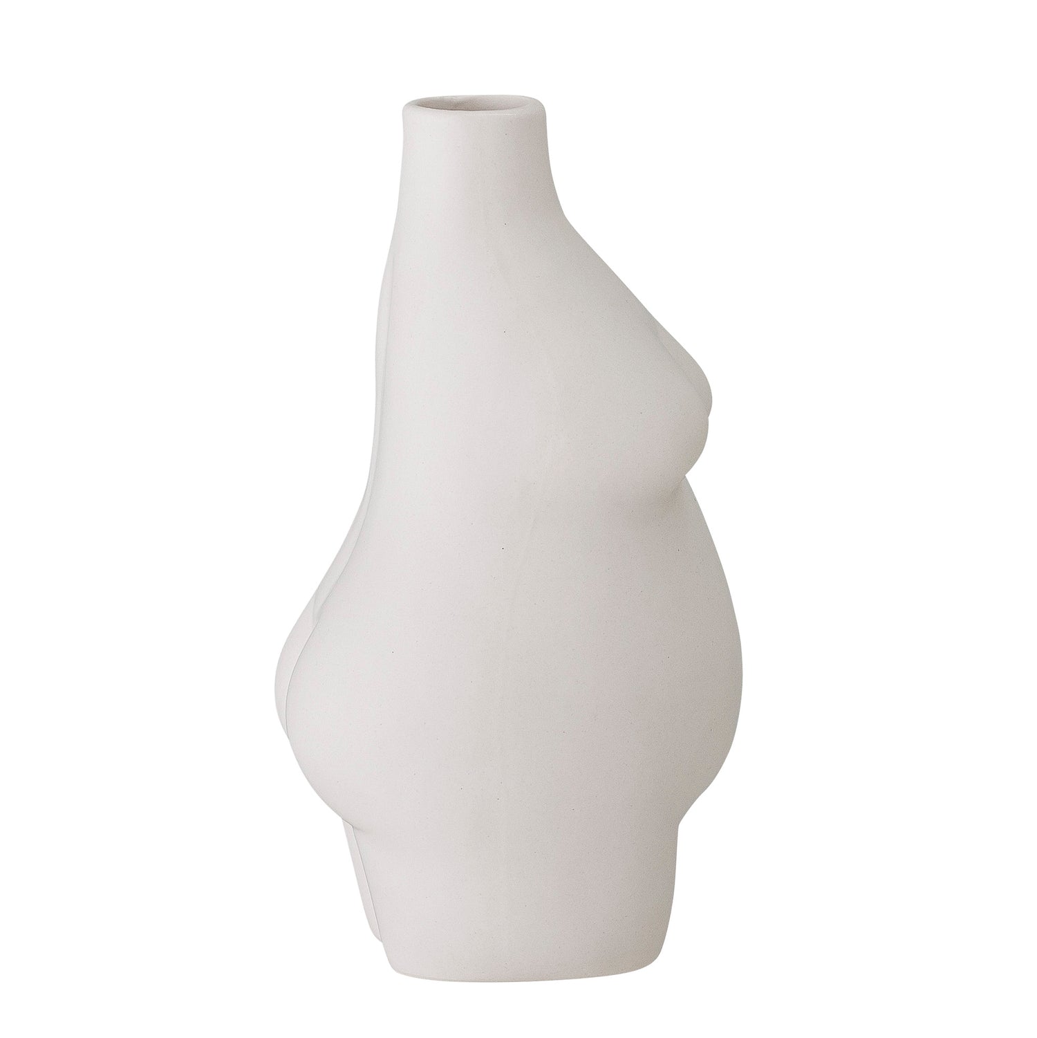 Elora Vase, Hvid, Stentøj