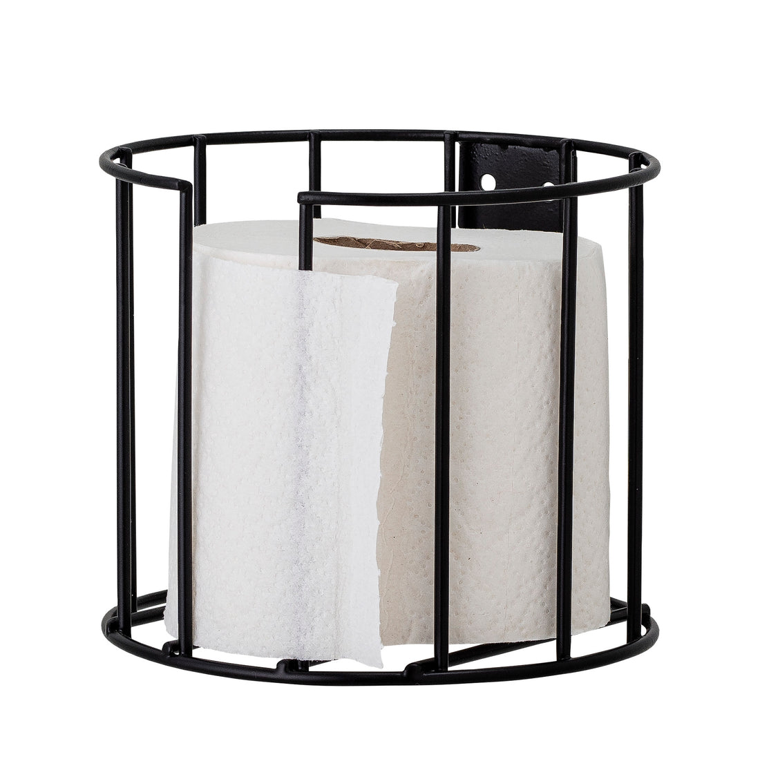 Klemens Toiletpapirholder, Sort, Metal