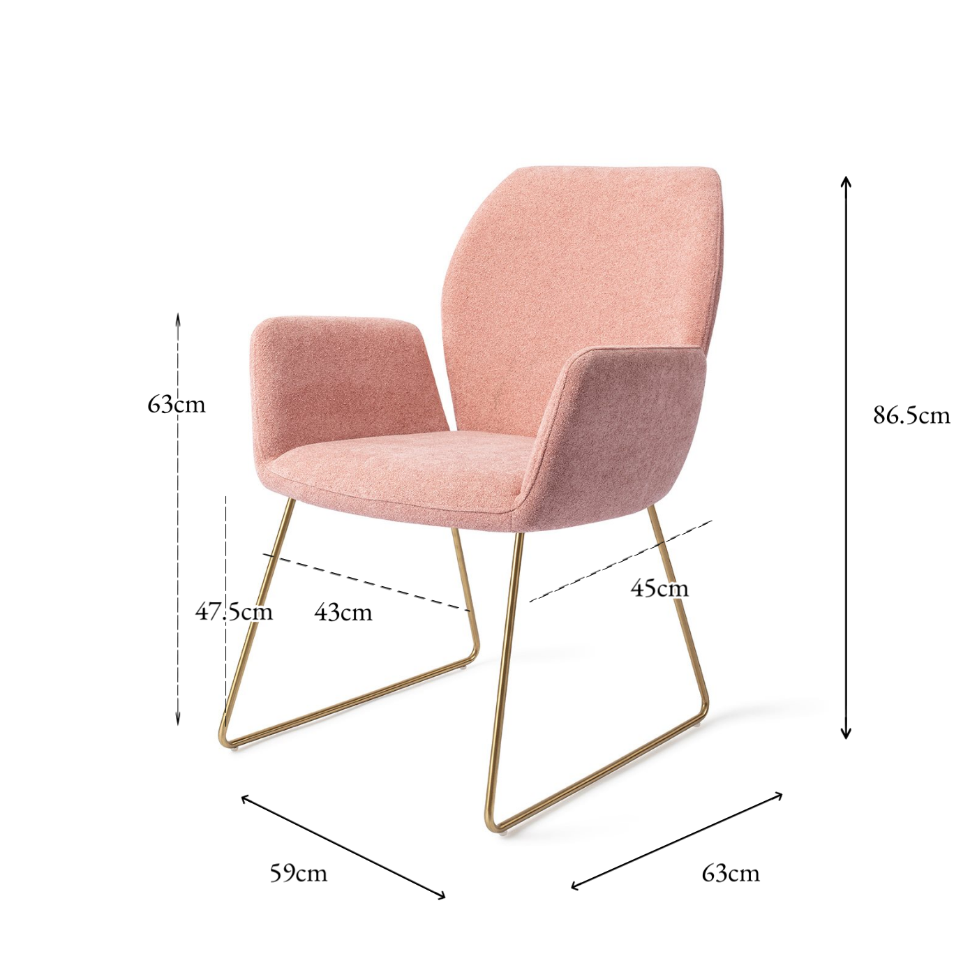 Misaki Dining Chair Anemone