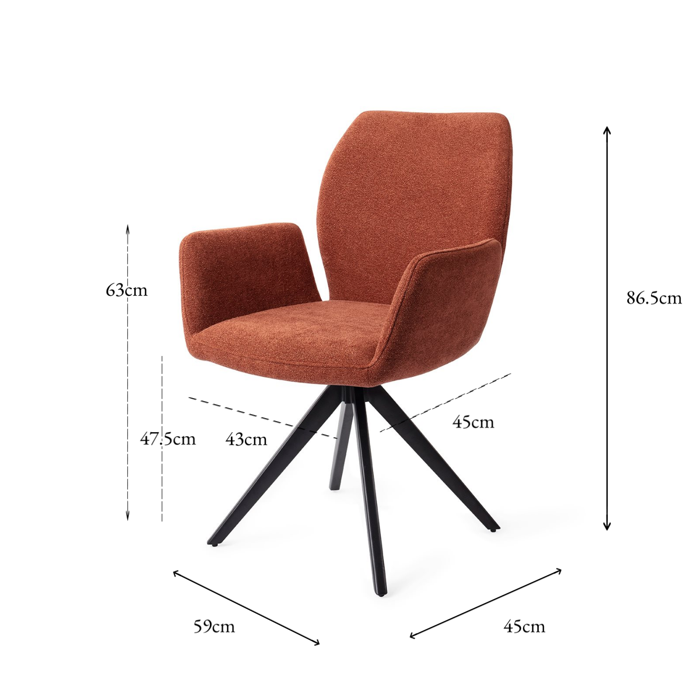 Misaki Dining Chair Cosy Copper