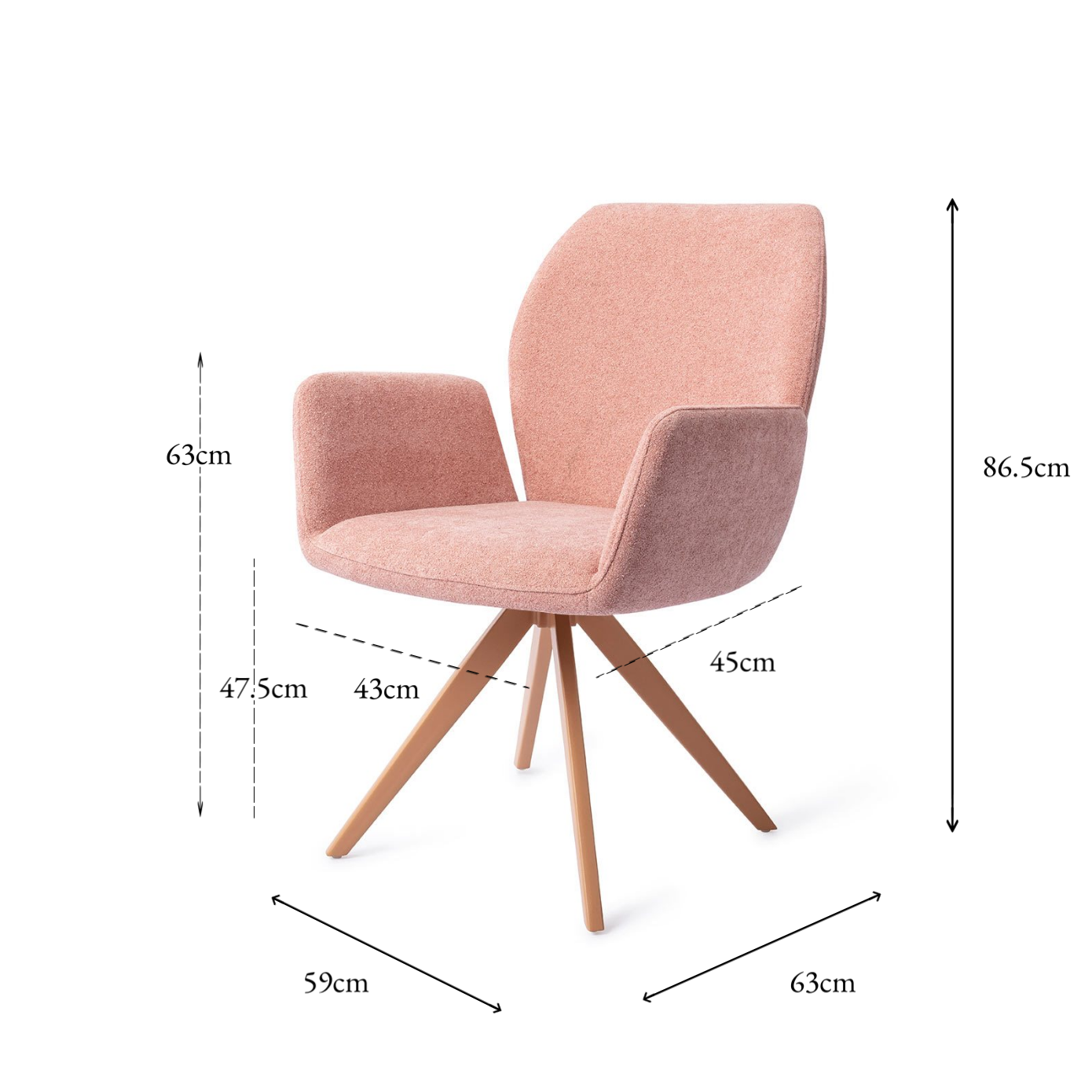 Misaki Dining Chair Anemone