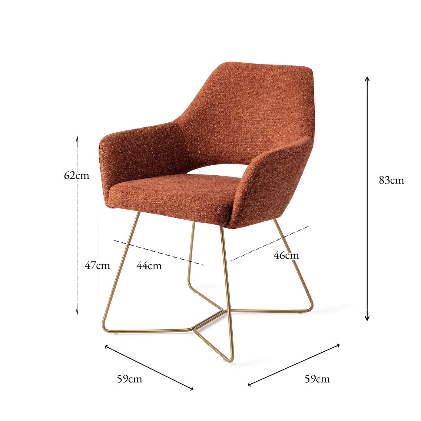 Yanai Dining Chair Tuscan Terra