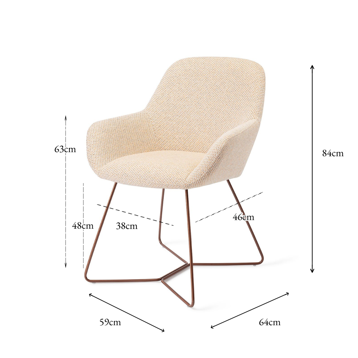 Kushi Dining Chair Trouty Tinge