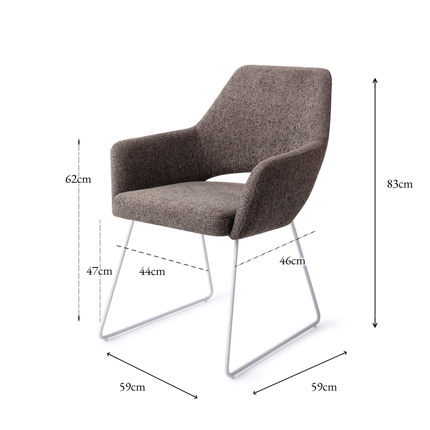 Yanai Dining Chair Amazing Grey