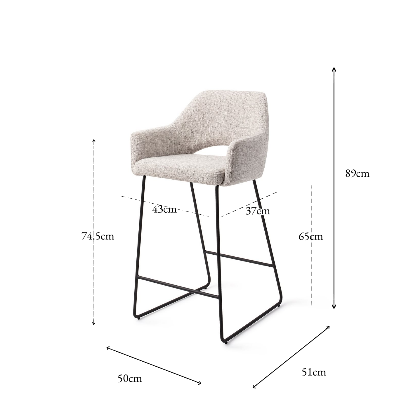 Yanai Bar Chair Pigeon