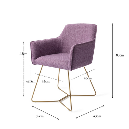 Hofu Dining Chair Violet Daisy