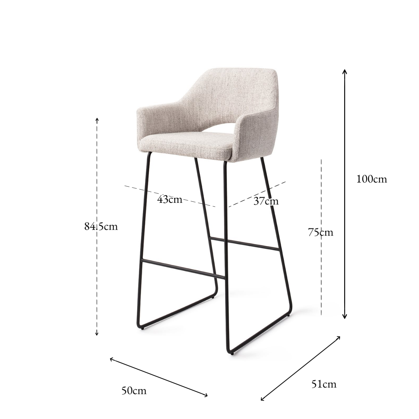 Yanai Bar Chair Pigeon