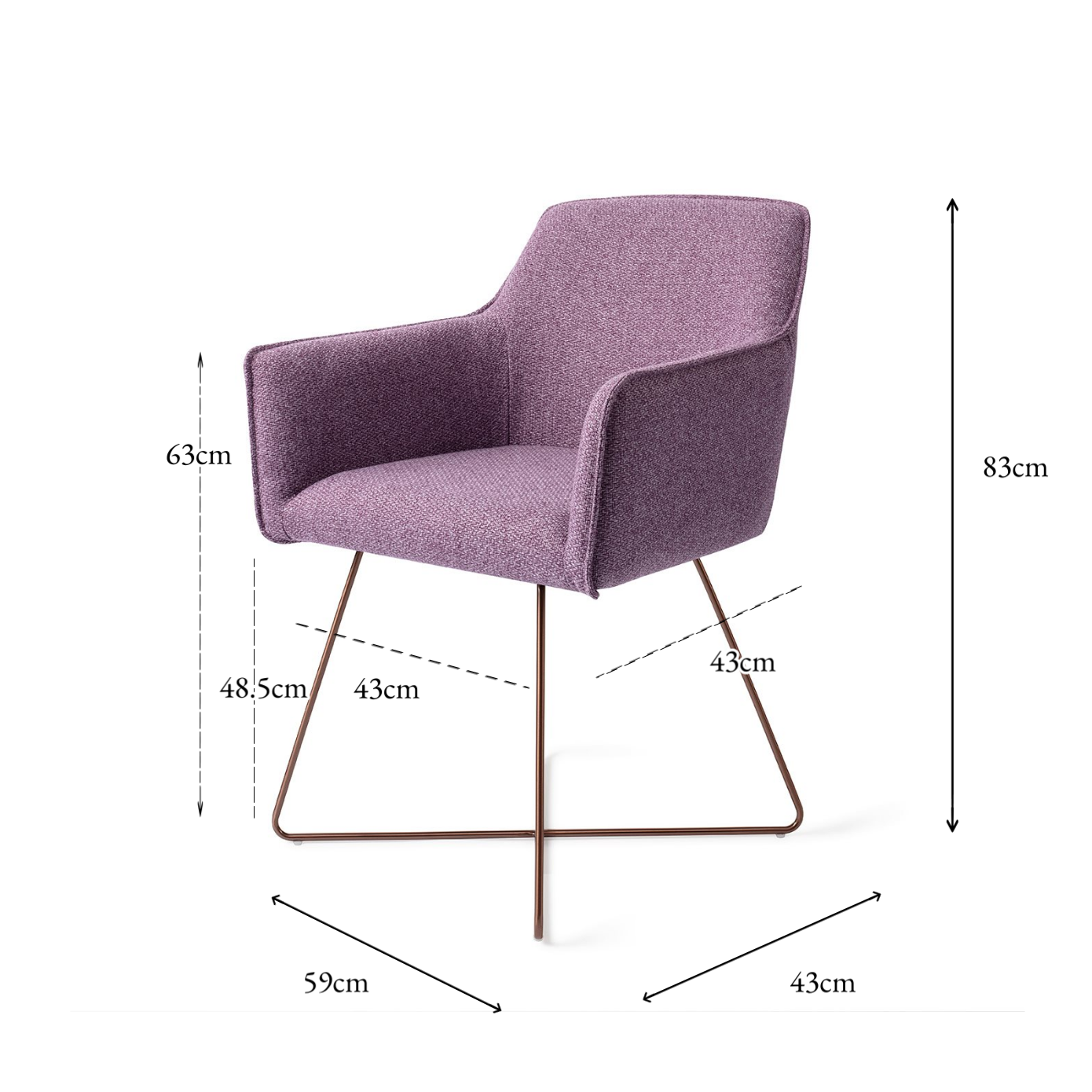 Hofu Dining Chair Violet Daisy