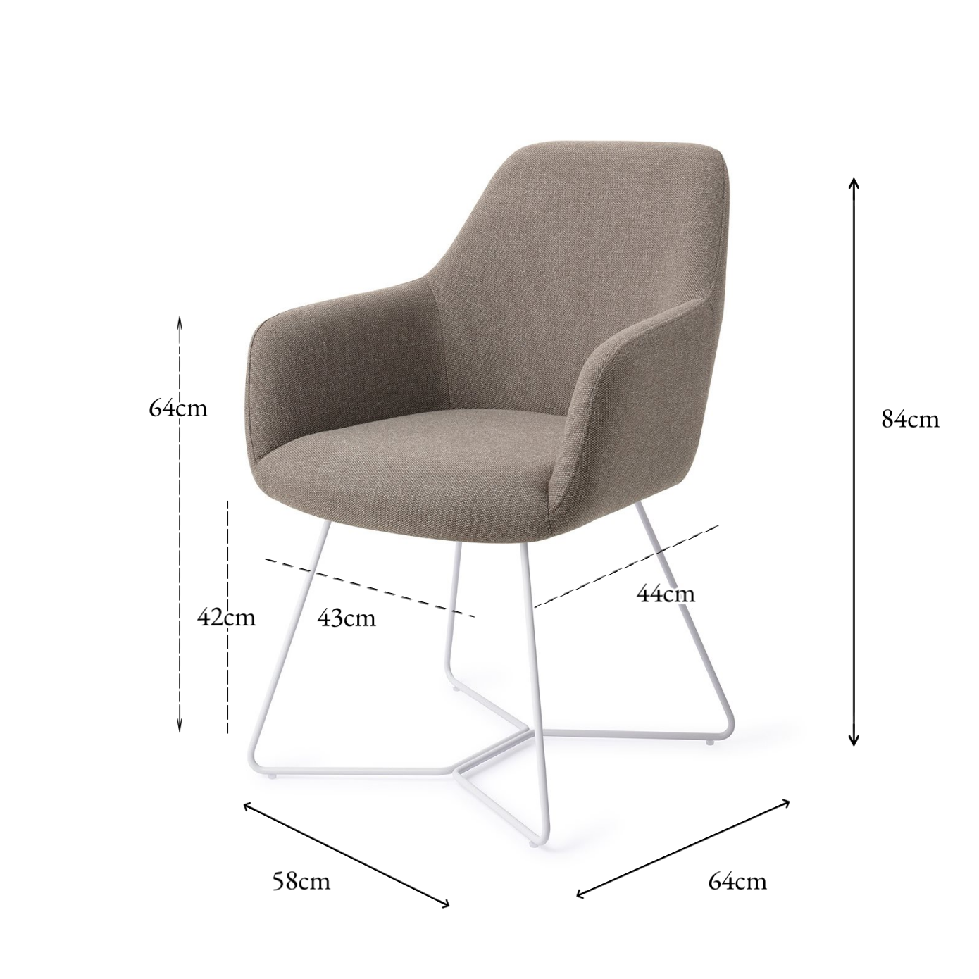 Hiroo Dining Chair Foggy Fusion