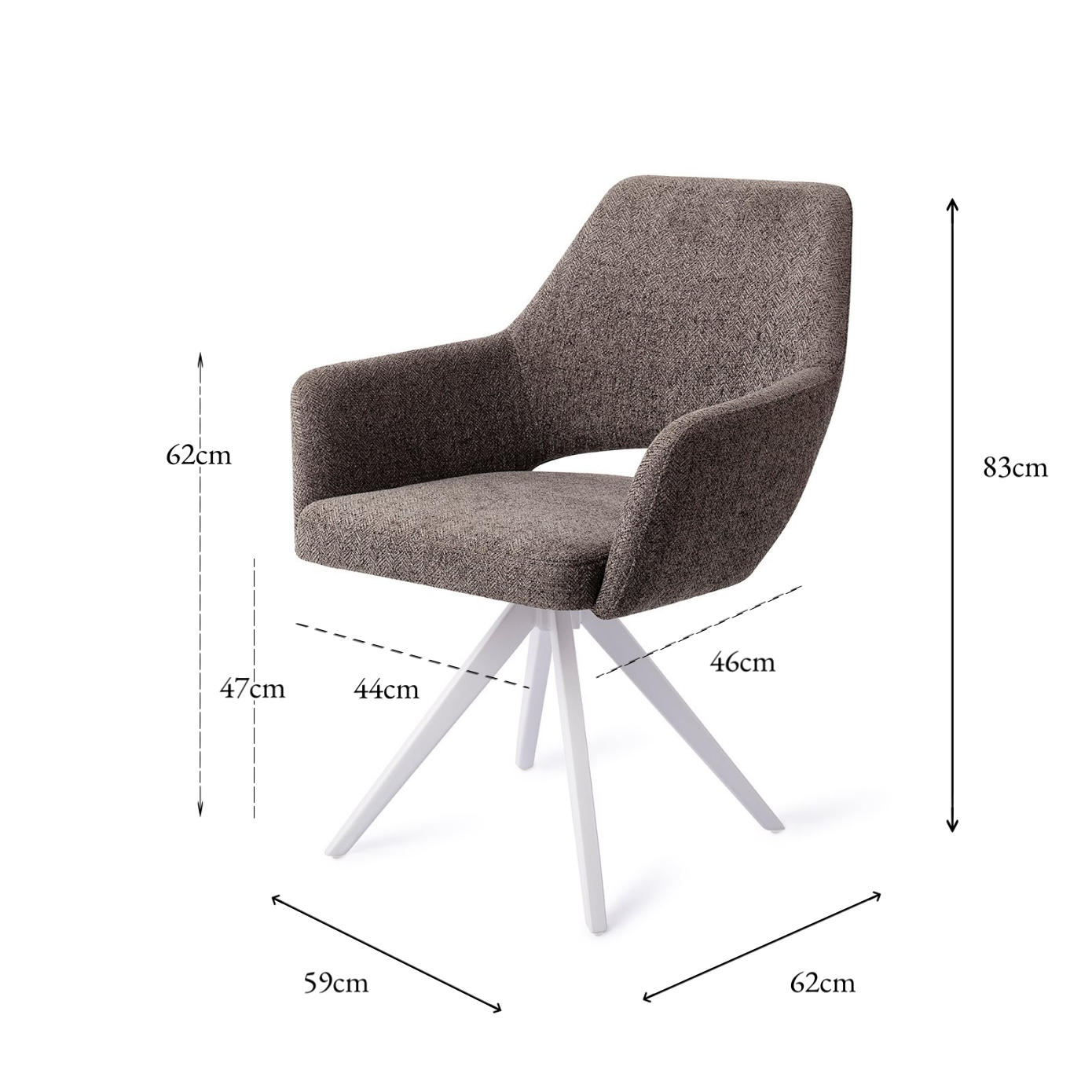 Yanai Dining Chair Amazing Grey