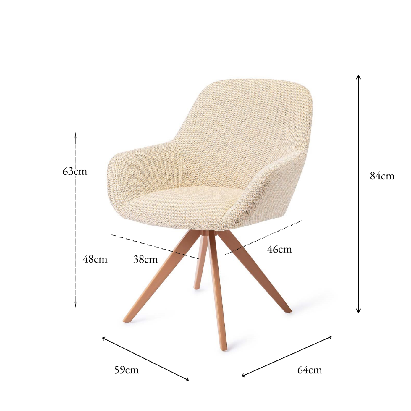 Kushi Dining Chair Trouty Tinge