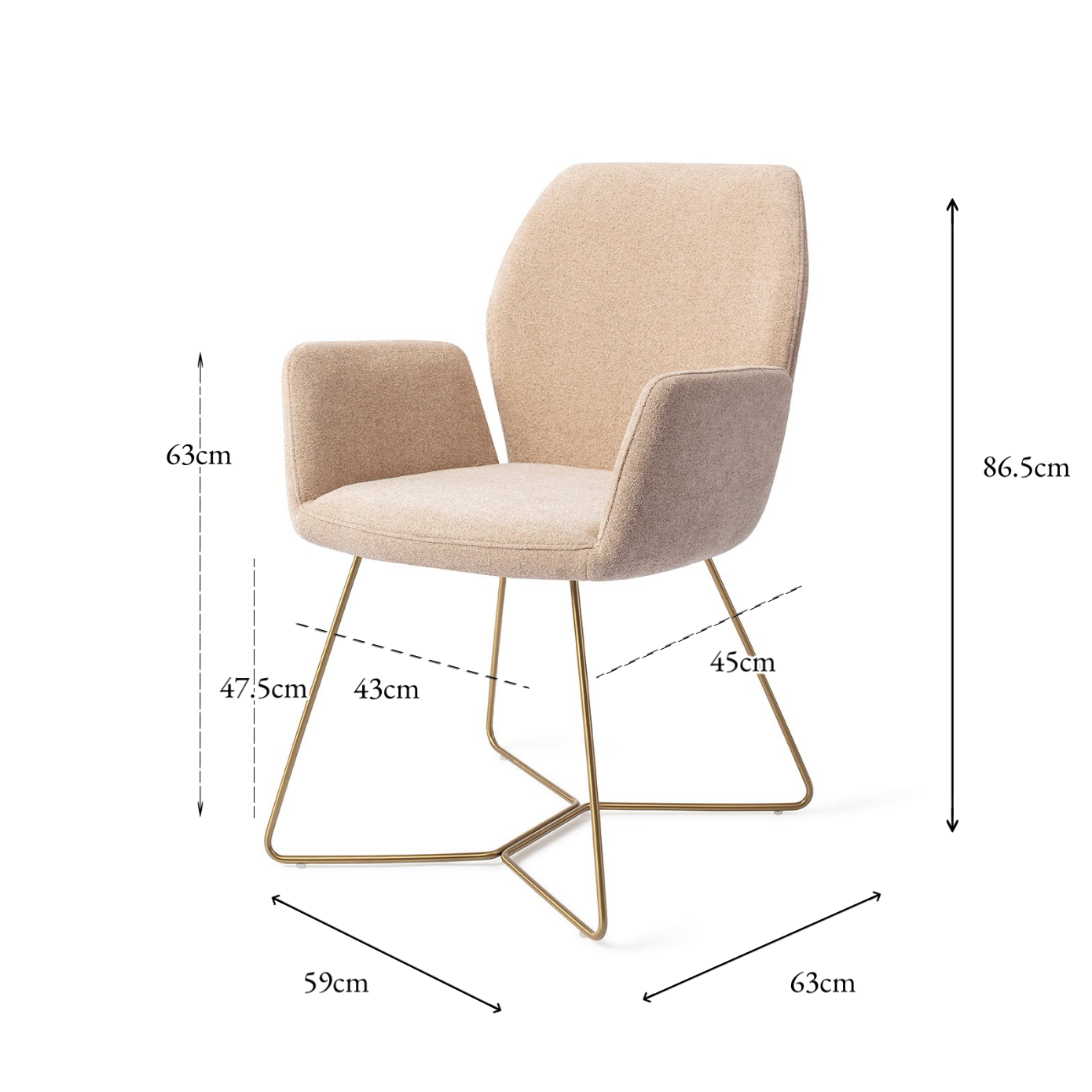 Misaki Dining Chair Funky Fudge