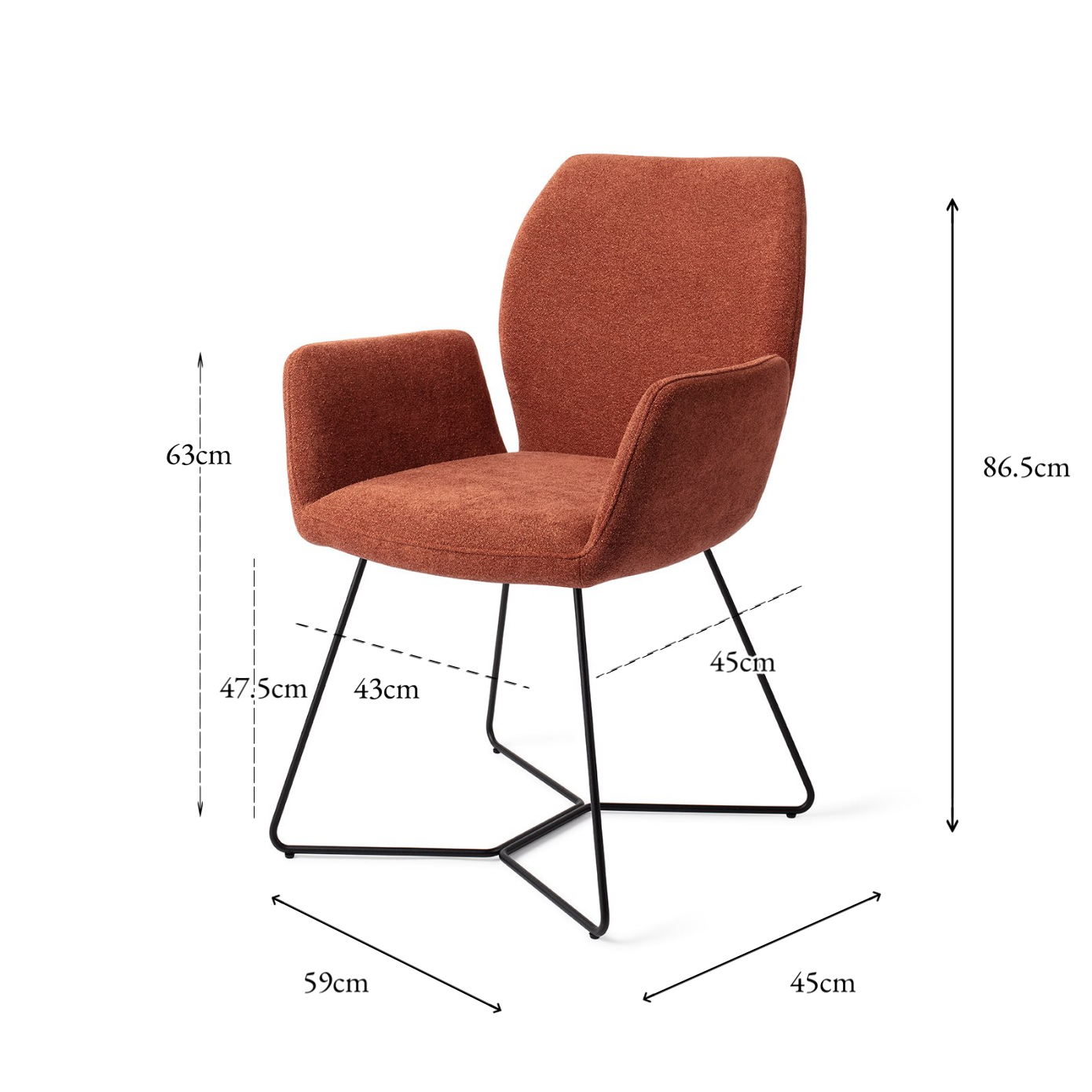 Misaki Dining Chair Cosy Copper