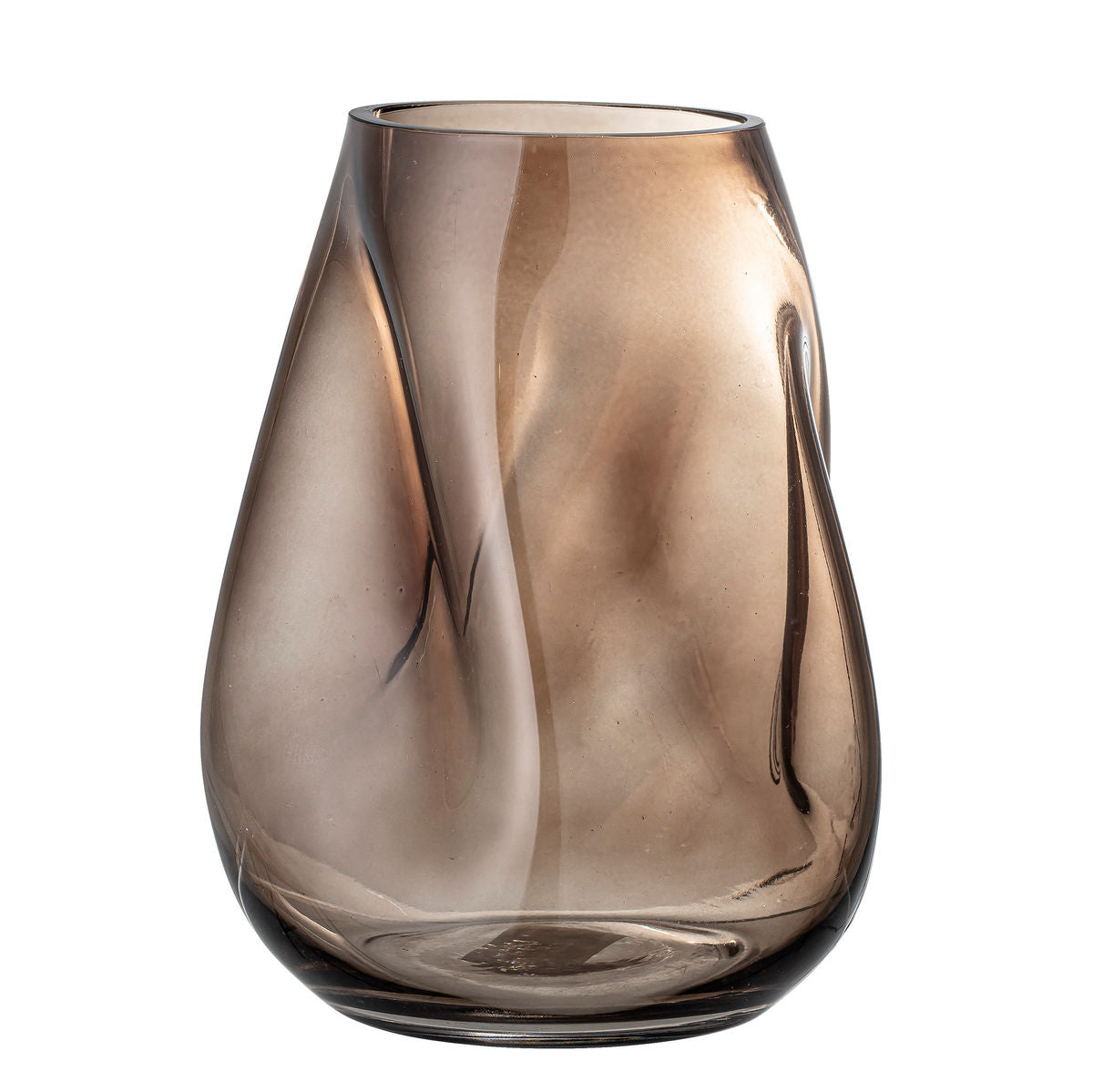 Bloomingville Ingolf Vase, Brun, Glas